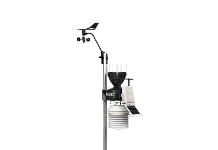 Vantage Pro2 GroWeather Cabled Sensor Suite Weather Station with 24-Hour Fan-Aspirated Radiation Shield - SKU 6825C, 6825CM