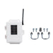 solar-powered wireless sensor transmitter with mounting hardware